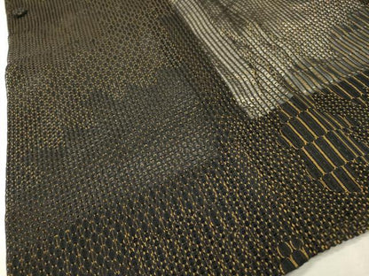 平和屋着物▽道行コート　スリーシーズン　春夏秋　塵除け　道長文様　正絹　逸品　DABI7054fe