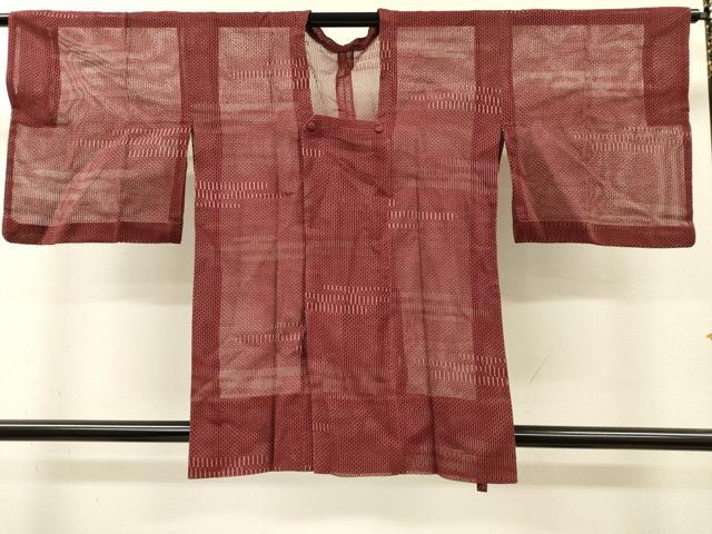 平和屋着物▽道行コート　スリーシーズン　春夏秋　塵除け　霞文　正絹　逸品　DABI7055fe