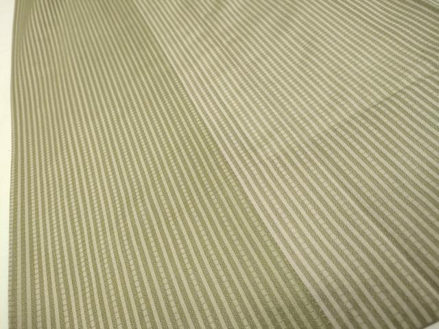 平和屋着物▽道行コート　スリーシーズン　春夏秋　塵除け　縞　暈し染　正絹　逸品　DABI7058fe