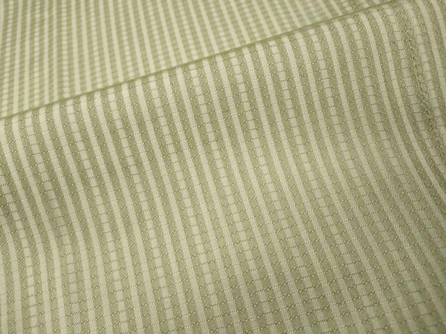 平和屋着物▽道行コート　スリーシーズン　春夏秋　塵除け　縞　暈し染　正絹　逸品　DABI7058fe