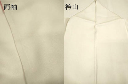 平和屋着物▼訪問着　舞蝶花文　薔薇　暈し染　金彩　正絹　逸品　DABI7065fe
