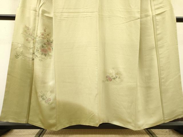 平和屋着物▼中国三大刺繍　スワトウ刺繍　汕頭刺繍　総刺繍　訪問着　風景花文　暈し染　正絹　逸品　DABI7072fe
