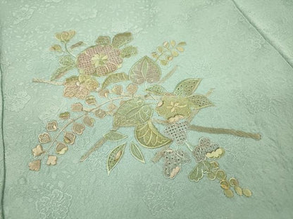 平和屋着物▼中国三大刺繍　スワトウ刺繍　汕頭刺繍　総刺繍　色留訪問着　辻が花　正絹　逸品　DABI7077fe