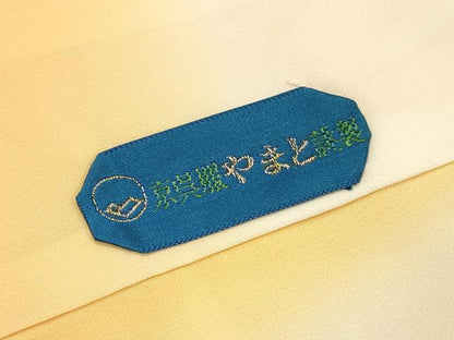 平和屋着物▼訪問着　駒刺繍　総刺繍　短冊花文　暈し染　金糸　やまと誂製　正絹　逸品　DABI7081fe