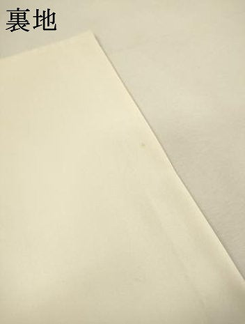 平和屋着物▼太鼓柄袋帯　螺鈿箔　花丸文　金銀彩　引箔　正絹　逸品　DABI7214fe