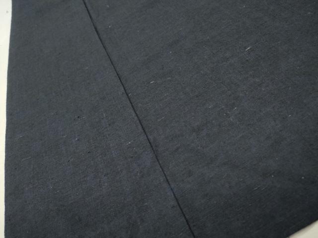 平和屋着物▽男性　単衣　紬　アンサンブル　鉄紺色　正絹　逸品　DABI7272fe