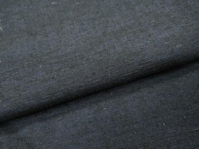 平和屋着物▽男性　単衣　紬　アンサンブル　鉄紺色　正絹　逸品　DABI7272fe