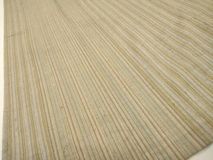 平和屋着物▽上質な紬　単衣　間道　正絹　逸品　DABI7280fe