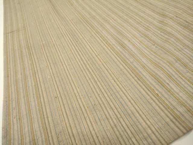 平和屋着物▽上質な紬　単衣　間道　正絹　逸品　DABI7280fe
