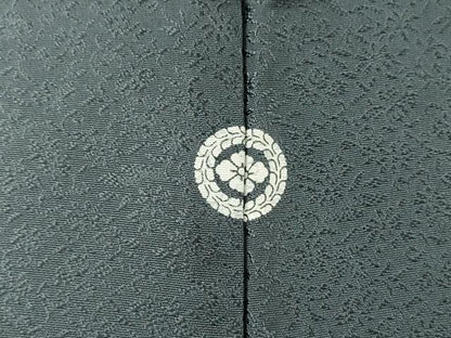 平和屋着物▽訪問着　単衣　竹屋町刺繍　笹花文　暈し染　金彩　正絹　逸品　DABI7285fe
