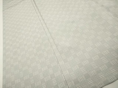 平和屋着物▽銀座世きね　小紋　単衣　格子　正絹　逸品　DABI7293fe