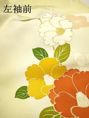 平和屋着物▽訪問着　単衣　駒刺繍　霞花文　暈し染　金彩　正絹　逸品　未使用　DABI7305fe