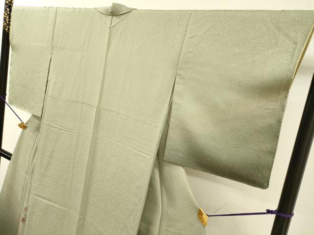 平和屋着物▼中国三大刺繍　スワトウ刺繍　汕頭刺繍　総刺繍　訪問着　雪輪花文　暈し染　正絹　逸品　DABI7312fe