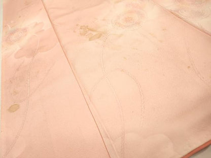 平和屋着物●上質な小紋　地紋起こし　鼓花文　暈し染　正絹　逸品　DABI7333fe