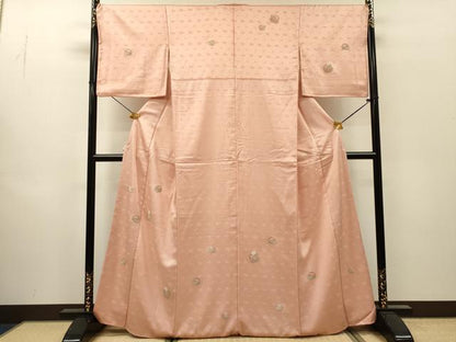 平和屋着物●中国三大刺繍　相良刺繍　総刺繍　訪問着　雪輪花文　正絹　逸品　DABI7348fe