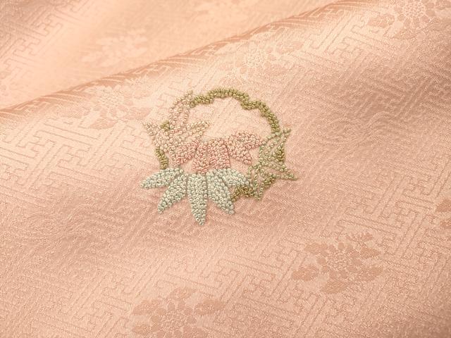 平和屋着物●中国三大刺繍　相良刺繍　総刺繍　訪問着　雪輪花文　正絹　逸品　DABI7348fe