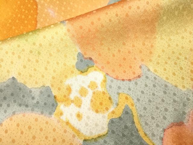 平和屋着物▼上質な小紋　草花　正絹　逸品　DABI7349fe