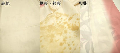 平和屋着物▼訪問着　作家物　手描き　花鳥文　正絹　逸品　DABI7365fe
