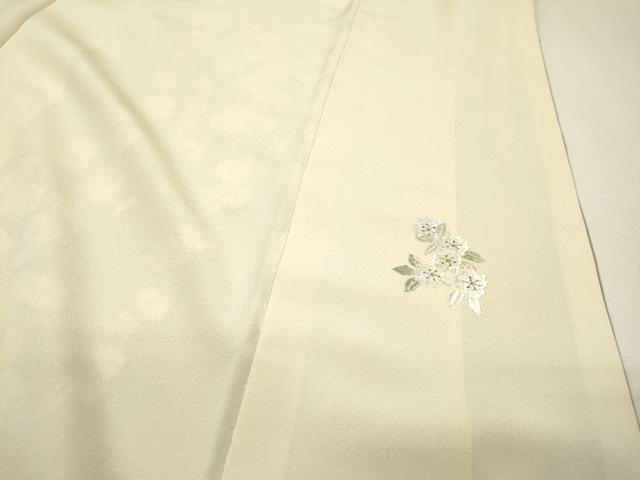 平和屋着物●訪問着　総刺繍　扇面飾花文　暈し染　金糸　正絹　逸品　DABI7393fe