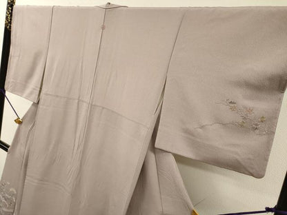 平和屋着物▼中国三大刺繍　スワトウ刺繍　汕頭刺繍　総刺繍　訪問着　渡り橋風景花文　正絹　逸品　DABI7404fe