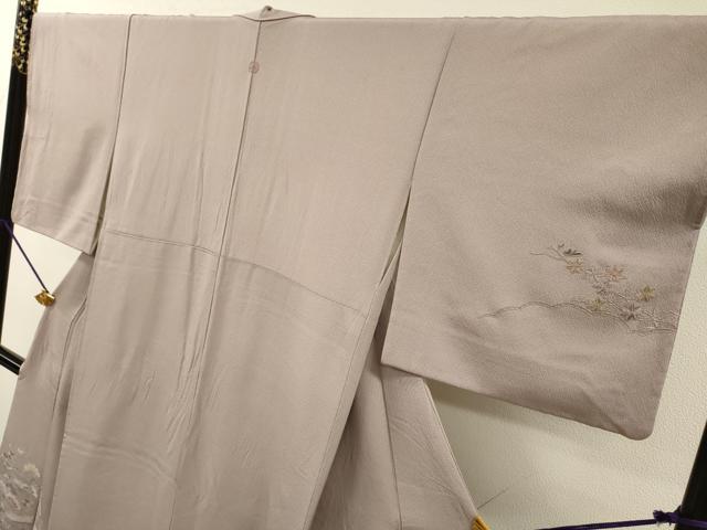 平和屋着物▼中国三大刺繍　スワトウ刺繍　汕頭刺繍　総刺繍　訪問着　渡り橋風景花文　正絹　逸品　DABI7404fe
