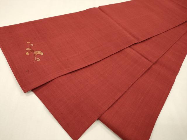 平和屋着物●中国三大刺繍　スワトウ刺繍　汕頭刺繍　相良刺繍　総刺繍　太鼓柄袋帯　紬地　更紗花唐草文　正絹　逸品　DABI7635fe