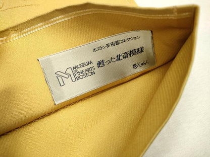 平和屋着物▼西陣 京の名門 じゅらく謹製 太鼓柄袋帯 ボストン美術館コレクション 甦った北斎模様 金糸 引箔 正絹 逸品 DABI7647fe