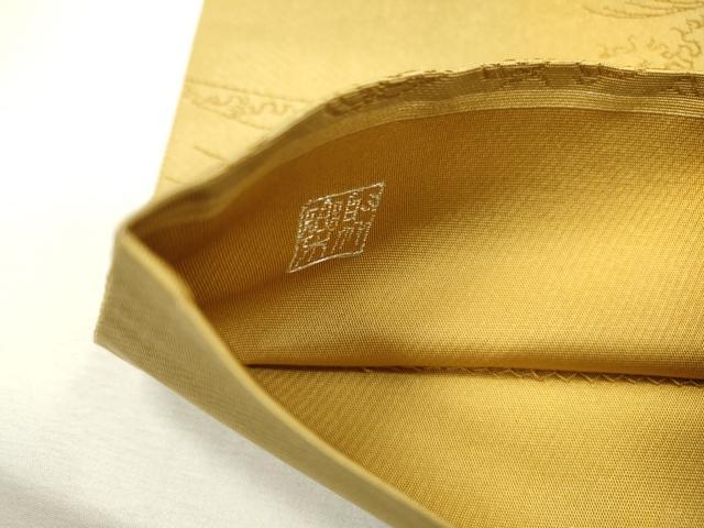 平和屋着物▼西陣 京の名門 じゅらく謹製 太鼓柄袋帯 ボストン美術館コレクション 甦った北斎模様 金糸 引箔 正絹 逸品 DABI7647fe