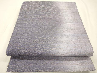 平和屋着物▼全通柄袋帯　霞文　銀糸　正絹　逸品　DABI7657fe