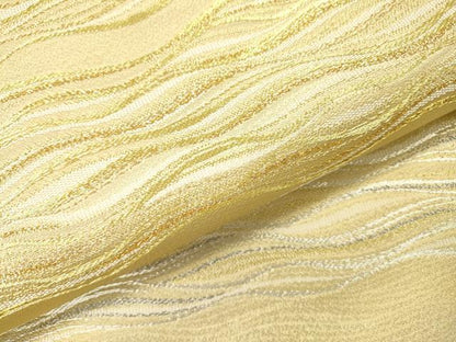 平和屋本店▼六通柄袋帯　平安宮廷延喜式色　本金　プラチナ　正絹　逸品　DABI7685fe