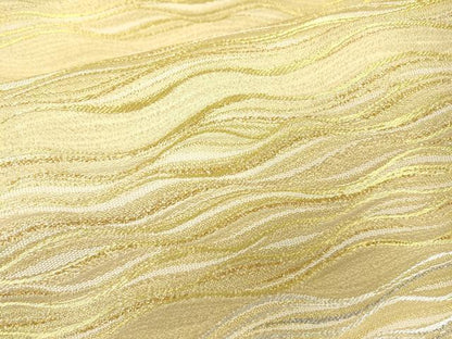 平和屋本店▼六通柄袋帯　平安宮廷延喜式色　本金　プラチナ　正絹　逸品　DABI7685fe