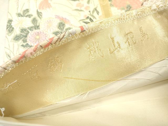 平和屋本店▼六通柄袋帯　唐織　九百錦　桃山花鳥　本金箔24K　正絹　逸品　DABI7723fe