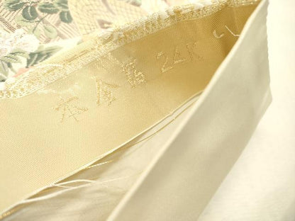 平和屋本店▼六通柄袋帯　唐織　九百錦　桃山花鳥　本金箔24K　正絹　逸品　DABI7723fe