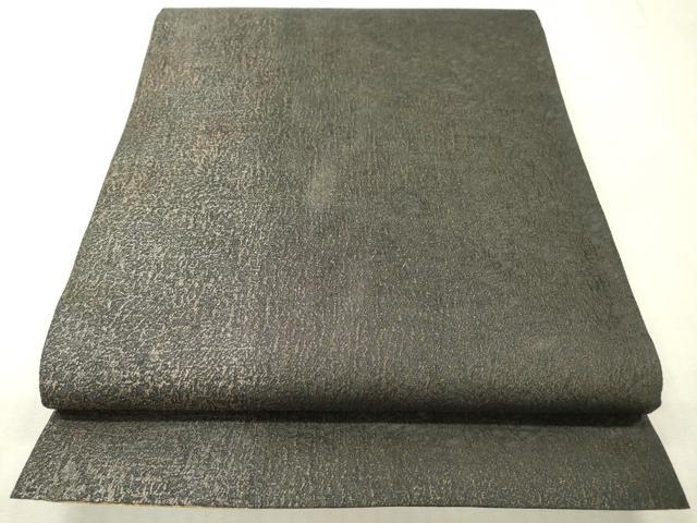 平和屋着物▼両方向　両面全通柄袋帯　横段文　切金紋　正絹　逸品　DABI7767fe