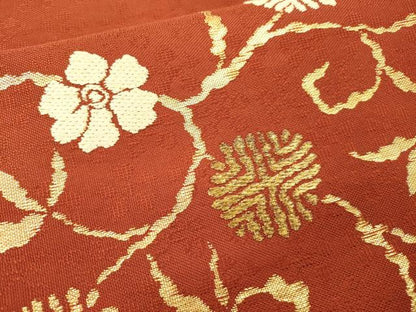 平和屋本店▼六通柄　本袋帯　竹屋町笹つる　本金箔　正絹　逸品　DABI7805fe