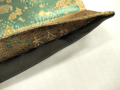 平和屋本店▼六通柄袋帯　金閣寺　古代はく　本金箔二重　正絹　逸品　DABI7812fe