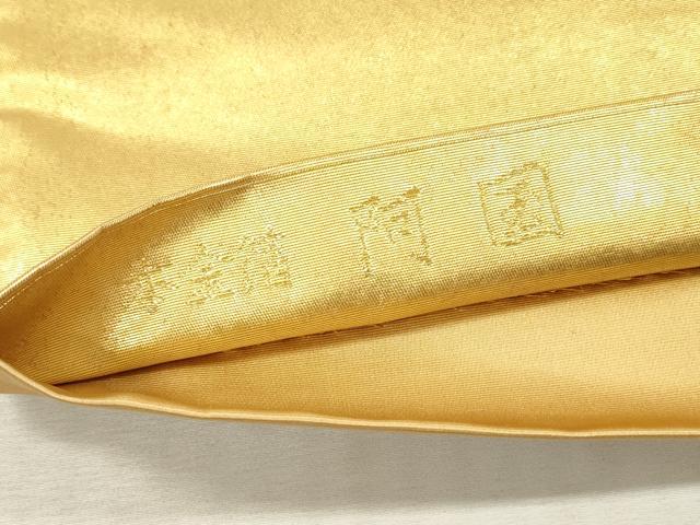 平和屋本店●西陣 長嶋成織物 ながしま帯 加賀友禅の巨匠 初代 由水十久 太鼓柄袋帯 阿国 瀞金錦 本金箔 証明書付き 正絹 逸品 DABI7818fe
