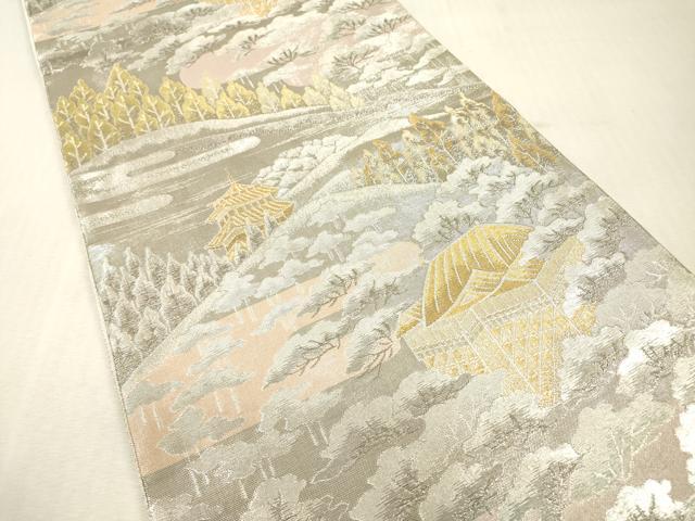 平和屋本店▼佐賀錦　六通柄袋帯　古都の四季　弐拾四金九百錦　正絹　逸品　DABI7824fe