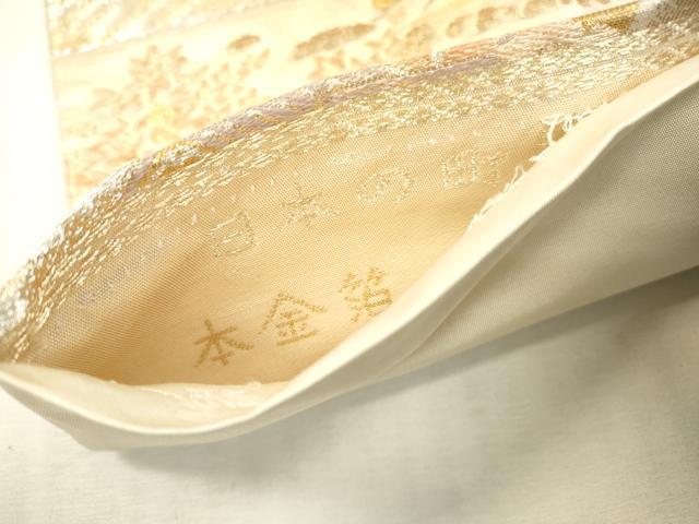 平和屋本店▼六通柄袋帯　日本の街並　倉敷　本金箔　正絹　逸品　DABI7840fe