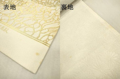 平和屋本店▼六通柄袋帯　明輝瑞鳥文　本金　上代35万　正絹　逸品　DABI7852fe