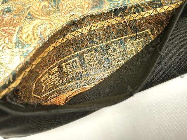 平和屋着物▼六通柄袋帯　麗鳳彫金紋　正絹　逸品　DABI7896fe