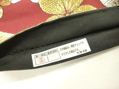 平和屋着物▼六通柄袋帯　舞桜　金銀糸　正絹　逸品　DABI7911fe