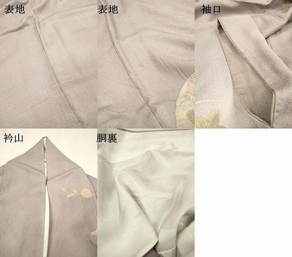 平和屋着物▼中国三大刺繍　スワトウ刺繍　汕頭刺繍　相良刺繍　蘇州刺繍　総刺繍　訪問着　地紙飛鶴花文　暈し染　正絹　逸品　DABI7999fe