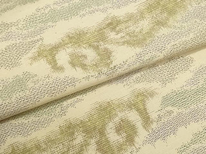 平和屋着物▼結城紬　反物　着尺　雲取り霞文　証紙付き　逸品　未使用　DABI8005we