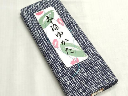 平和屋着物＊夏物　浴衣　反物　着尺　注染　変わり格子　綿　逸品　未使用　DABI8025we