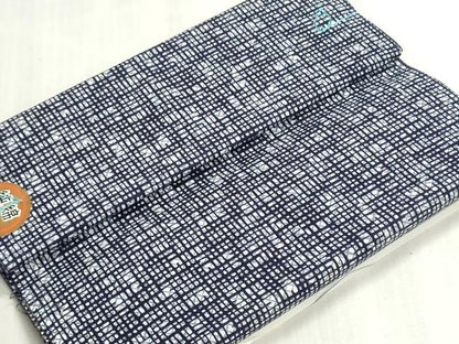 平和屋着物＊夏物　浴衣　反物　着尺　注染　変わり格子　綿　逸品　未使用　DABI8025we