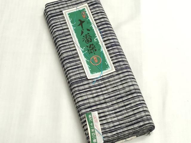 平和屋着物＊夏物　浴衣　反物　着尺　堅牢染　注染　十八番染　変わり縞　綿　逸品　未使用　DABI8028we