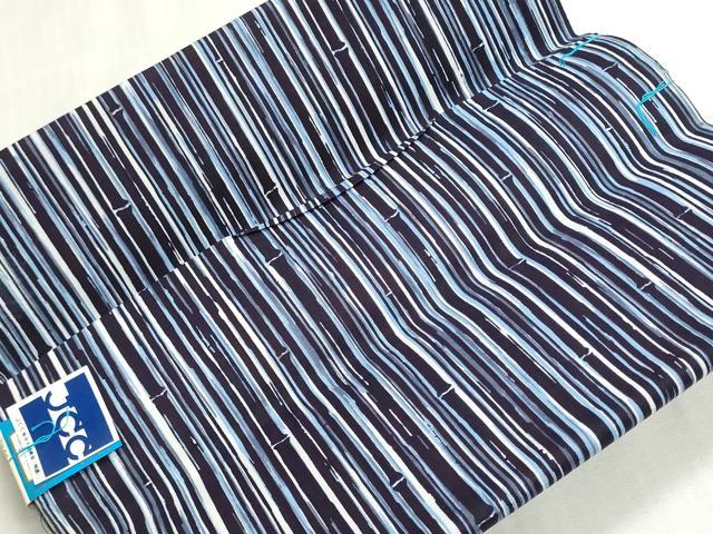 平和屋着物＊夏物　浴衣　反物　着尺　注染　十八番染　竹間道　綿　逸品　未使用　DABI8029we