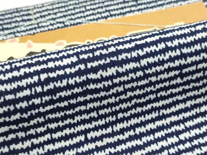 平和屋着物＊夏物　浴衣　反物　着尺　注染　変わり横段文　綿　逸品　未使用　DABI8036we