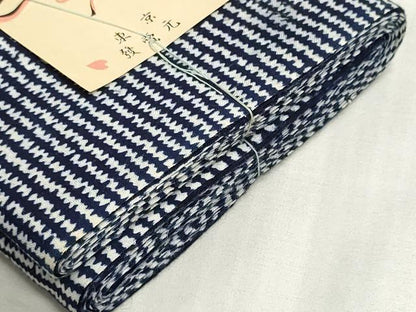 平和屋着物＊夏物　浴衣　反物　着尺　注染　変わり横段文　綿　逸品　未使用　DABI8036we